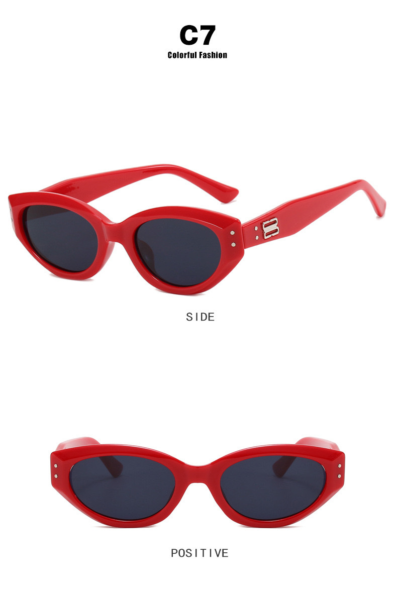 2023新款小框时尚太阳镜千禧风简约气质墨镜女小香风街拍眼镜批发详情8