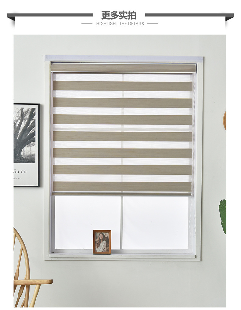 New product launch: Office, bathroom, living room, bedroom shading blinds, waterproof and dustproof soft gauze curtains manufacturer wholesale pic 9