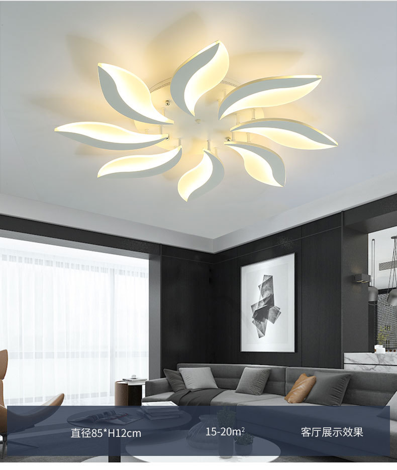 Postmodern minimalist LED ceiling lamps, personalized and creative living room lighting fixtures, grand master bedroom, study lamps, dining room lighting fixtures pic 9