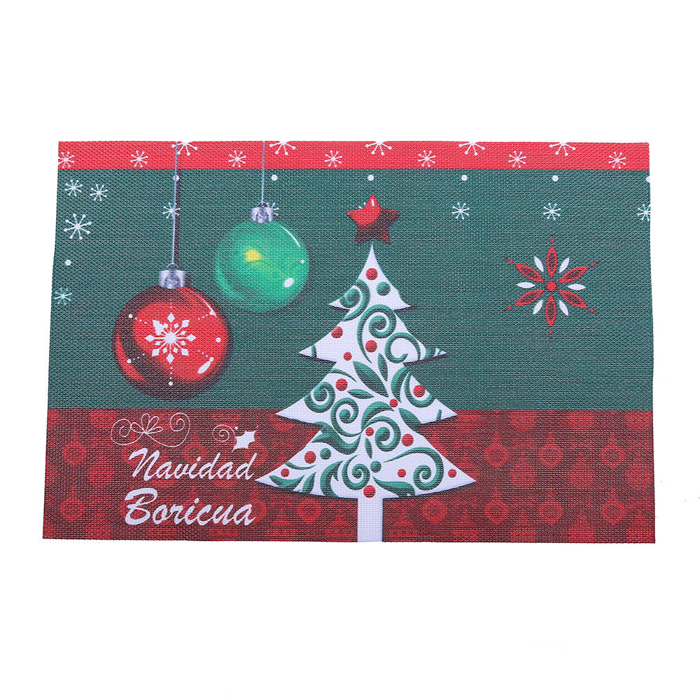 Christmas placemats, snowflake heat-resistant and heat-insulating coffee table MATS, holiday Western placemats, Nordic snowflake man table MATS, napkins and tablecloths wholesale pic 14