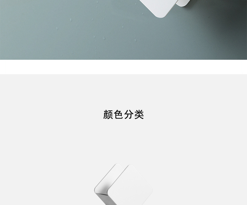 Kitchen wall-mounted scouring pad drain rack, household non-perforated cleaning cloth dishcloth, sponge sink storage rack, shelving rack pic 2