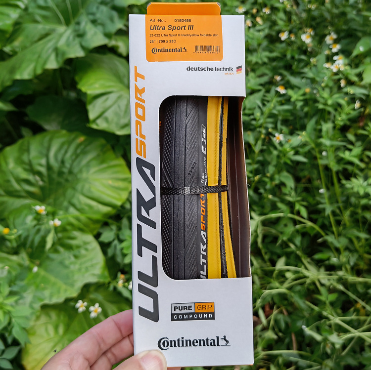 Continental Ultra Sport III Road bike Bicycle Yellow Edge ribbed outer tire 700X23C/25C/28C pic 9