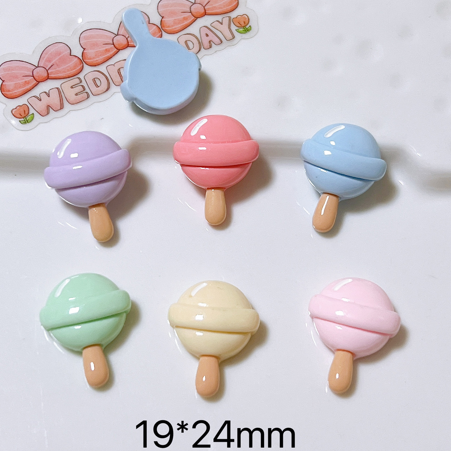 树脂饰品配件批发diy配件手工材料鞋扣帽子奶油胶头饰贴片晚安猪详情27