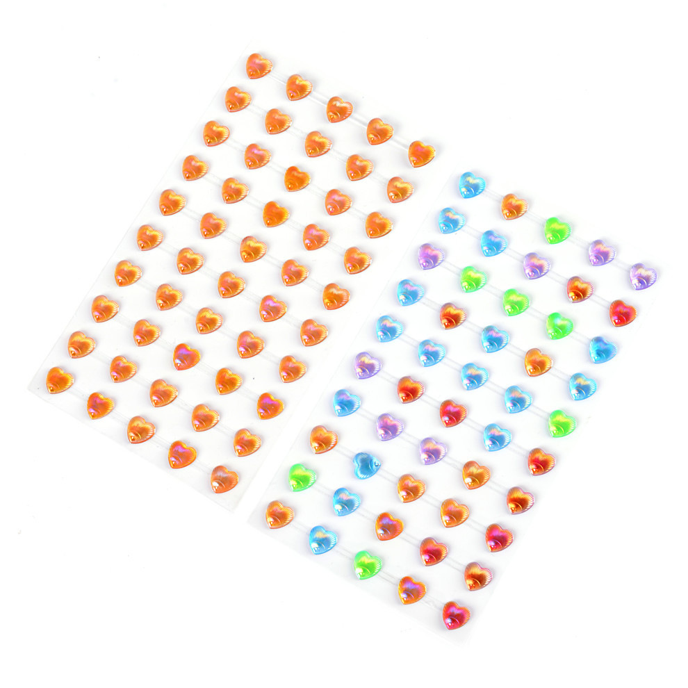 Daka acrylic decorative stickers, crystal gemstone stickers, car and mobile phone stickers, heart, crown, thumb, cherry pic 16