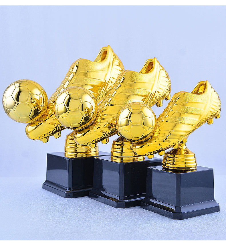 塑料足球奖杯世界杯金靴奖学校培训足球比赛创意纪念奖杯可印logo详情9
