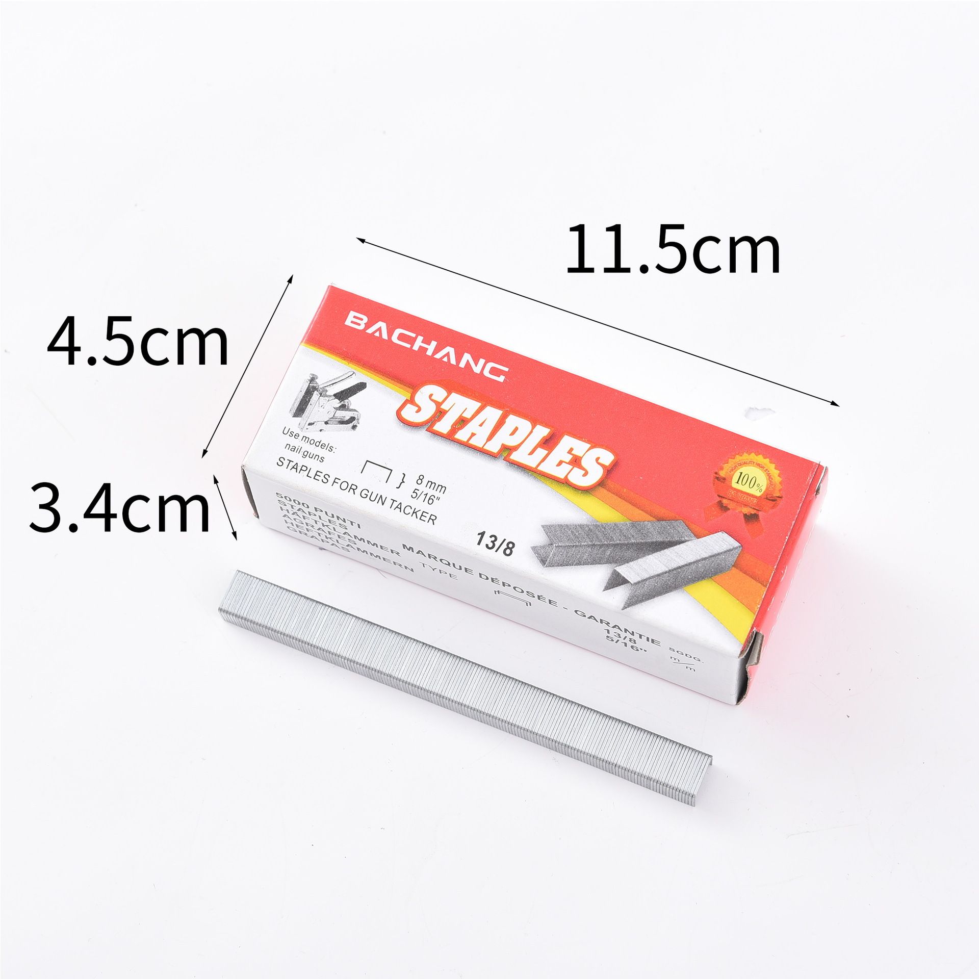Home direct sales cross-border exclusive supply of staples, 13/8 pins, wholesale of staples, strong penetration, electroplated anti-rust pic 3