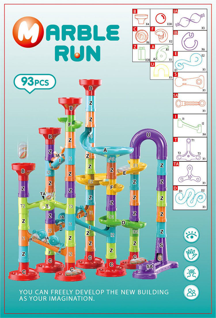 Nuevo juguete de puzzle bebé catapular mutante slide bloque de construcción ensamblado bloques de construcción tridimensional laberinto de tuberías juego de enseñanza temprana pic 15