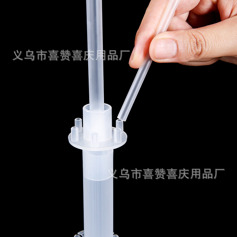 气球支架桌飘 发光立柱大梅花底座  19球详情10