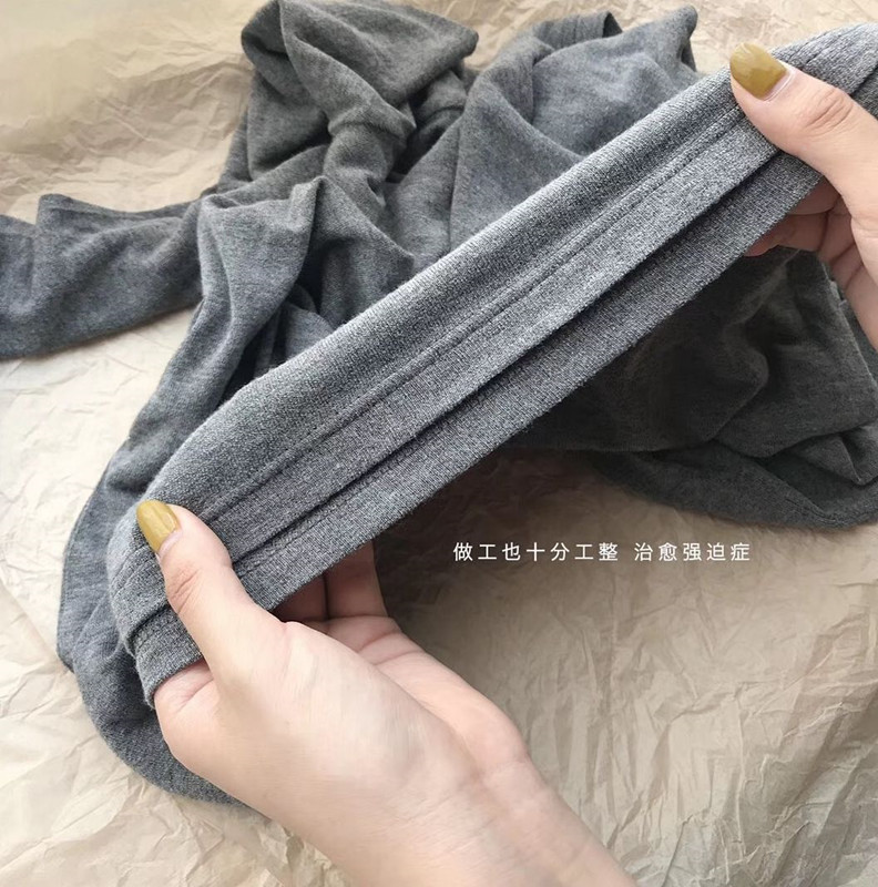 Gentle to the core ~ Soft and fluffy cashmere texture, round-neck basic long-sleeved T-shirt base layer wholesale consignment pic 5