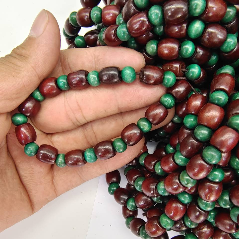 New colored beaded wood bracelet, wooden bracelet accessory, jewelry, exquisite bracelet, one-yuan and two-yuan small gift pic 12