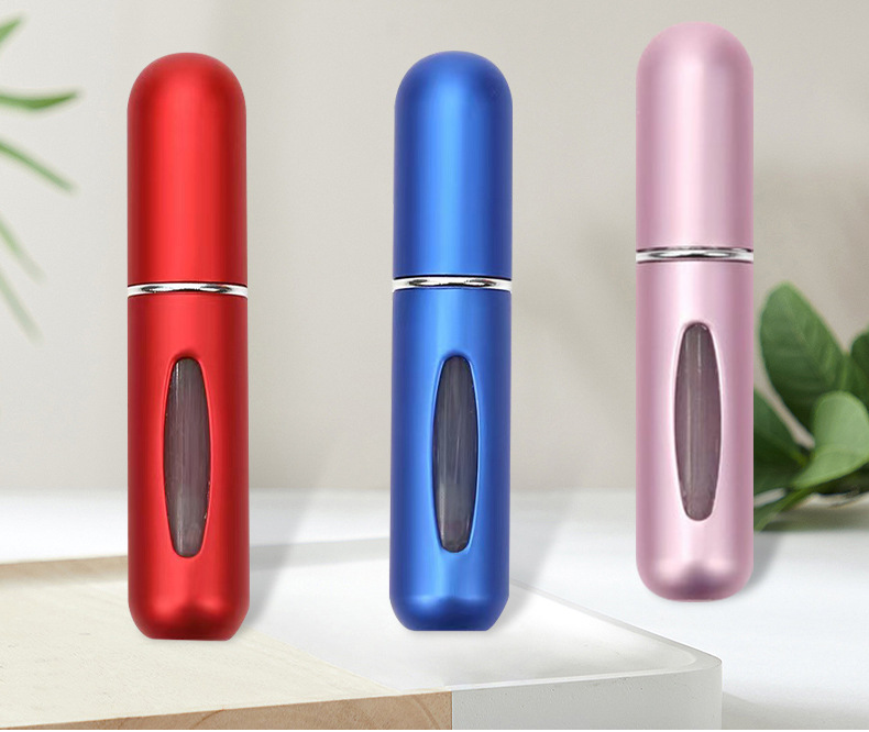 5ml aluminum shell mini perfume bottle, plastic inner liner hydrating spray bottle, portable multi-color dispensed cosmetic bottle pic 6