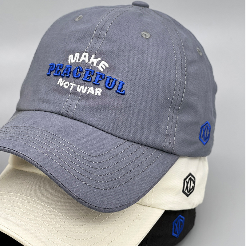 Hacer letras bordado gorra de béisbol mujeres cuatro estaciones versátil casual dutch tong cap protector solar visera pareja correr al aire libre pic 3