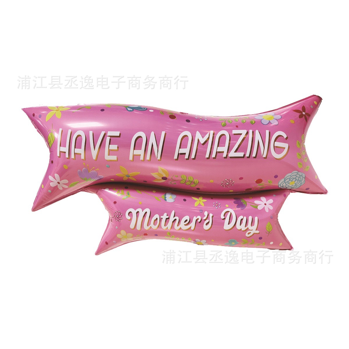 跨境新款母亲节花篮爱心康乃馨小熊铝膜气球母亲节派对装饰布置详情7