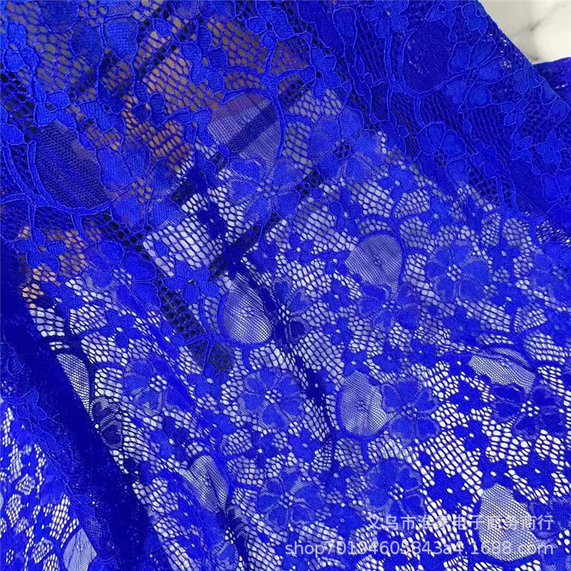 Elastic brocade lace fabric in stock, multi-color soft clothing dress fabric, mesh lace skirt accessories pic 13