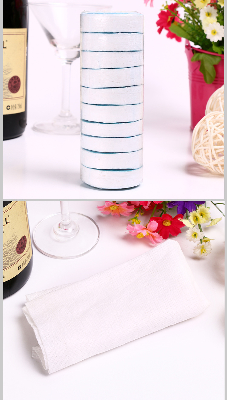 Disposable compressed towels are portable outdoor travel products with soft cotton quality pic 10