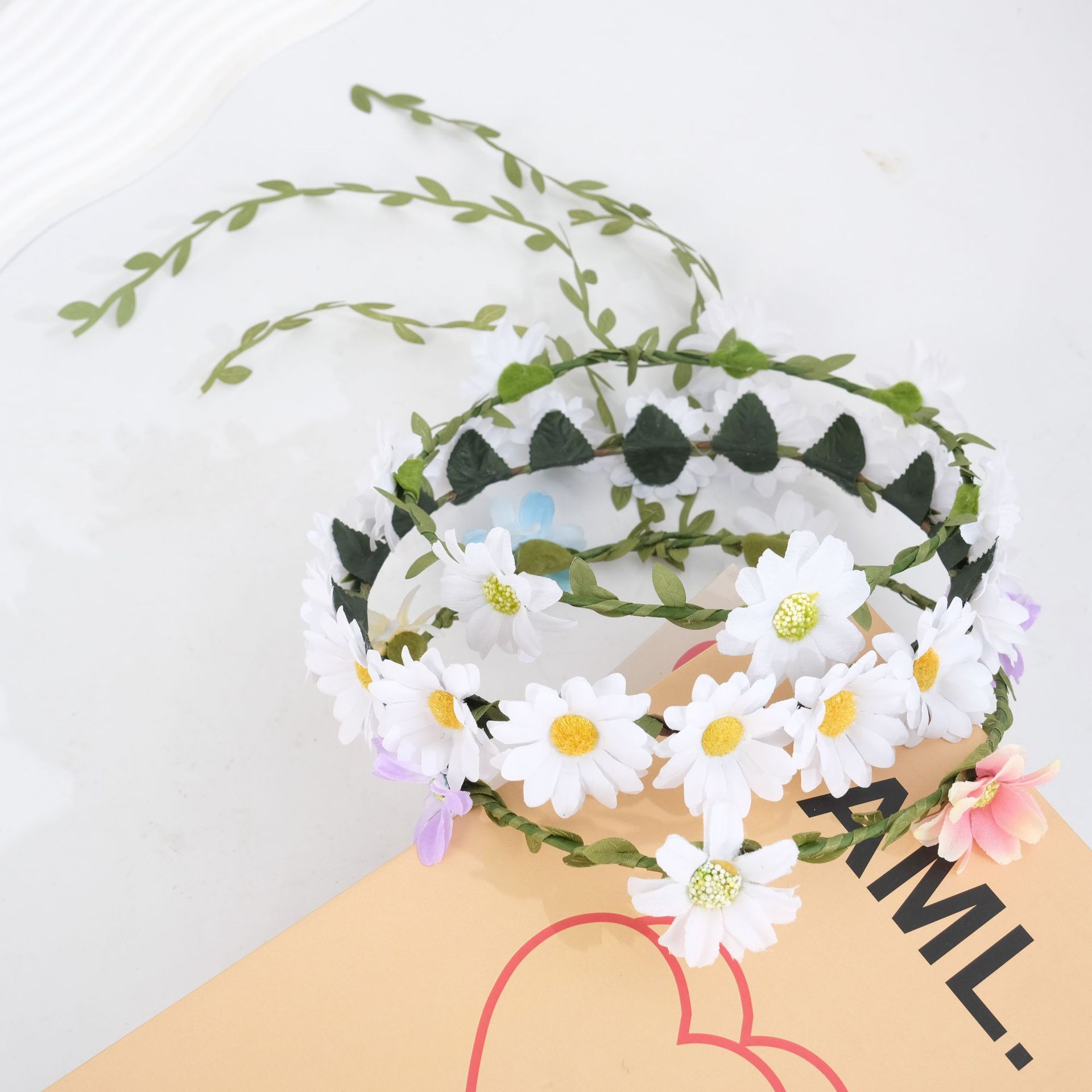 厂家直销大号小太阳花头带头饰小清新仿真度假海边辫子发带女详情1