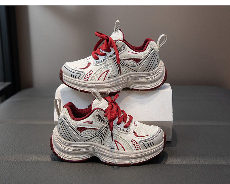 女童时尚老爹鞋2025春秋新款儿童网面轻便运动鞋男童时尚休闲鞋潮详情13