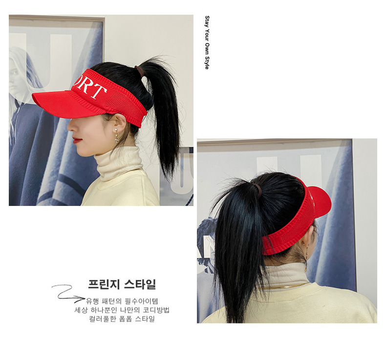 Summer open-top hat for women, casual Korean style breathable new sun hat, baseball cap, outdoor sun hat for women pic 16