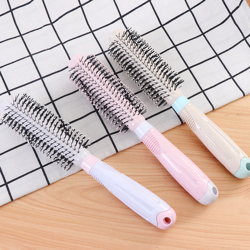 Factory direct supply of new simple style curling combs with wheat straw and anti-tangling hairdressing combs wholesale pic 25