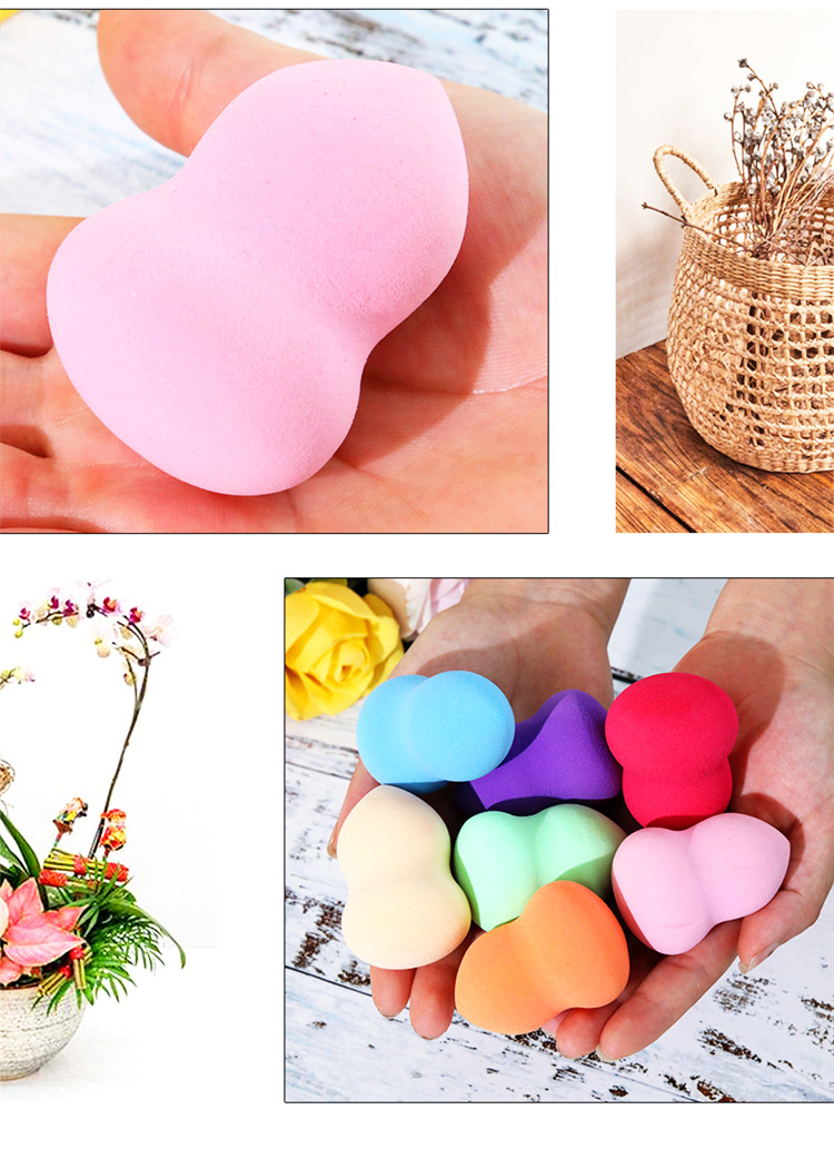 Hydrophilic gourd powder puff, makeup egg cushion, non-latex water drop powder puff, makeup brush, makeup sponge, beauty egg pic 10
