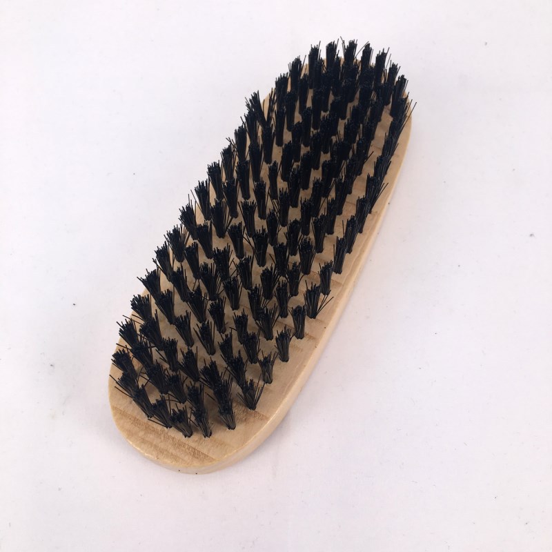 Factory direct sales of high-quality daily-use black nylon silk wool oval shoe brushes, leather shoe brushes, sports shoe brushes and oiling brushes pic 9