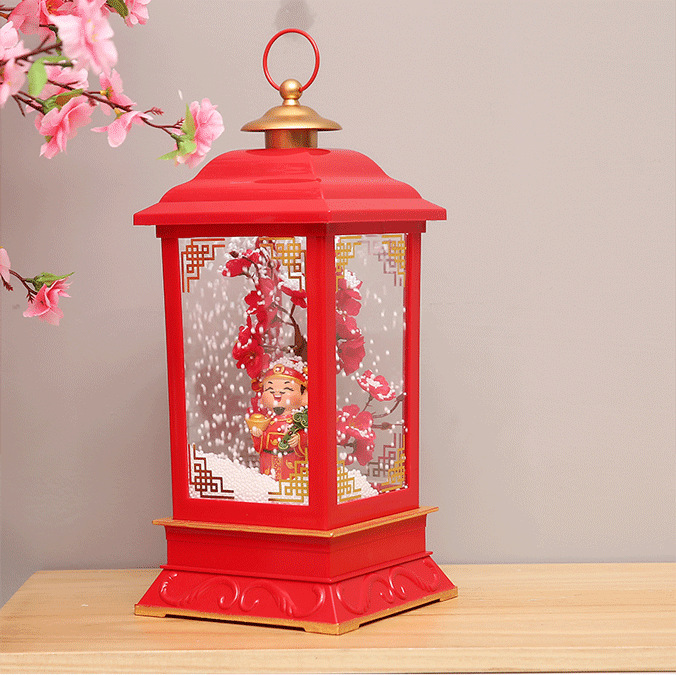 New Year 2020: God of Wealth Snowfall, Music, Wind Lanterns, Home window display decorations, New Year gifts pic 9