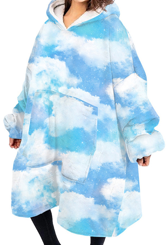 Europa y Estados Unidos comercio exterior ropa de hogar impresión digital 3D otoño invierno navidad caliente flock algodón una pieza padre hijo pijama sudadera pic 15