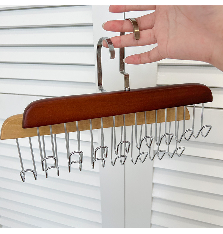 羊绒大衣木质衣架服装店挂衣收纳家用无痕毛衣内衣卫衣宠物晾衣架详情10