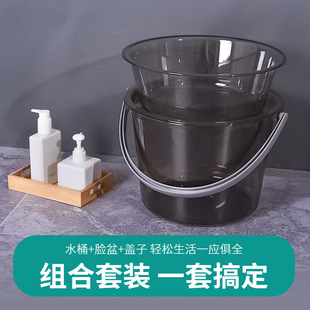 加厚塑料透明垃圾桶大号家用批发ins无盖北欧风办公室厨房垃圾桶详情8