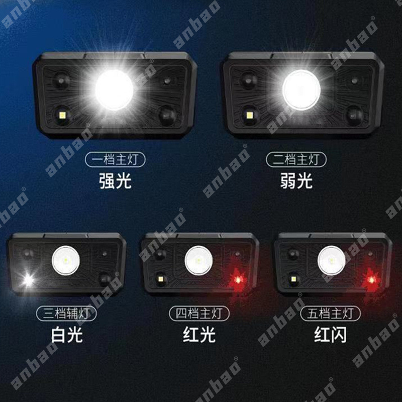 Portable smart headlamps, LED waterproof sensor lights, USB charging headlamps, night running bicycle lights are in stock for wholesale pic 5