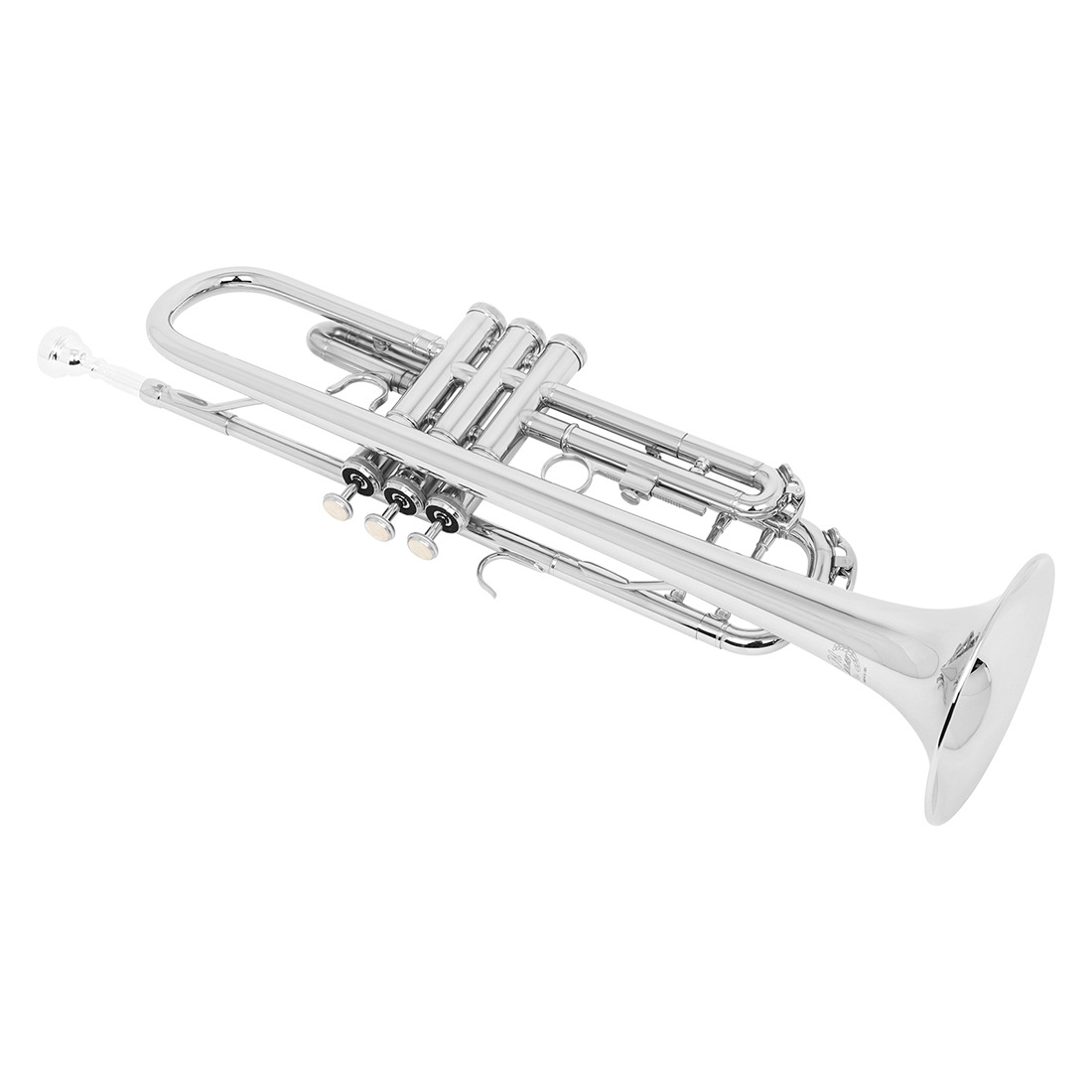 MBAT高档双杆支撑小号降B调黄铜初学成人学生考级西洋管乐器小号详情13