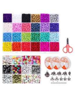 跨境爆款儿童手工水晶散珠合金手链diy串珠材料包饰品配件礼盒装详情8