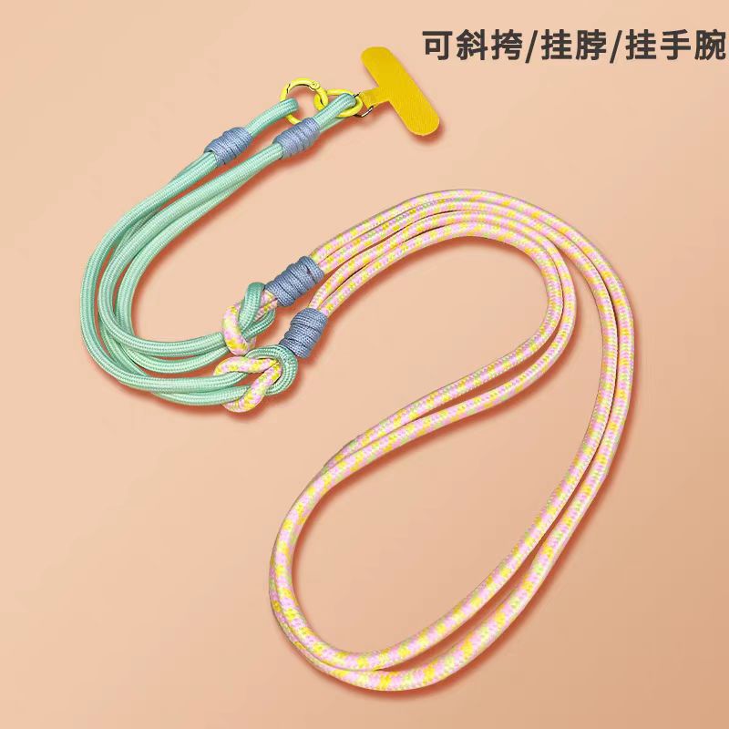 跨境手机挂绳斜挎挂脖手腕防丢可拆卸调节手工编织挂绳女长款批发详情17