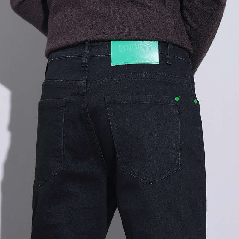 夏季薄款休闲裤男款修身直筒透气弹力冰丝百搭潮流男裤子批发凉感详情7