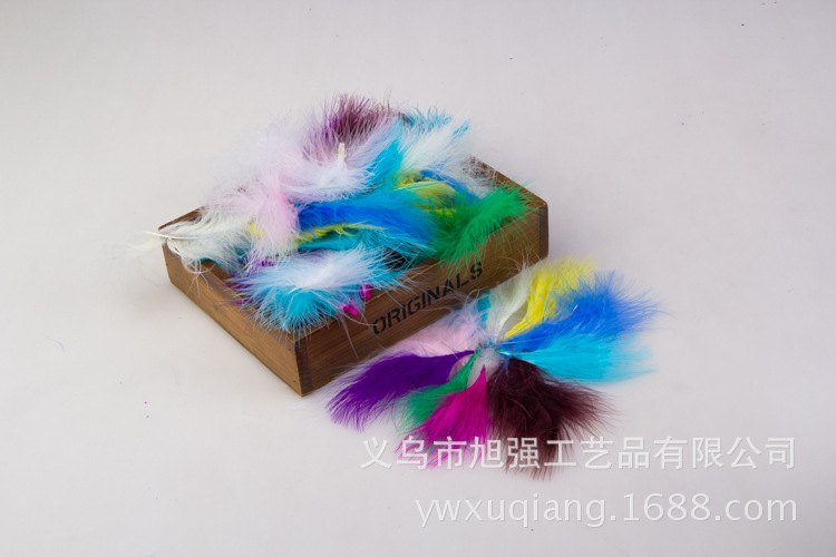 厂家供应火鸡毛DIY彩色血管绒羽毛饰品配件装饰羽毛批发详情21
