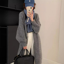 Retro checkered knitted skirt for women, new autumn and winter style, high-waisted, slimming, mid-length A-line skirt, woolen hip-hugging skirt pic 11