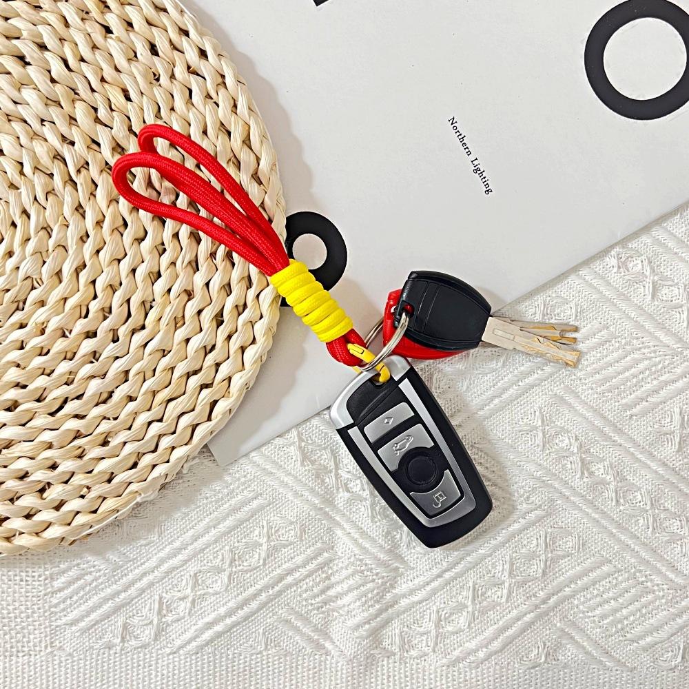 手机挂绳多巴胺色手腕带彩色编织手绳汽车钥匙手机壳防丢短绳挂件详情15