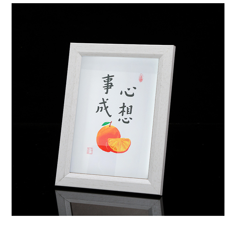 一件代发创意祈福许愿照片框 6寸7寸8寸10寸相框木质环保小相片框详情5