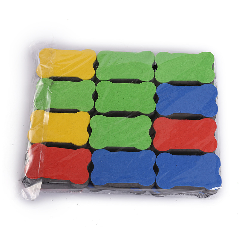 Colorful small bone eraser, office whiteboard eraser, EVA back felt surface eraser, direct supply from the manufacturer pic 18