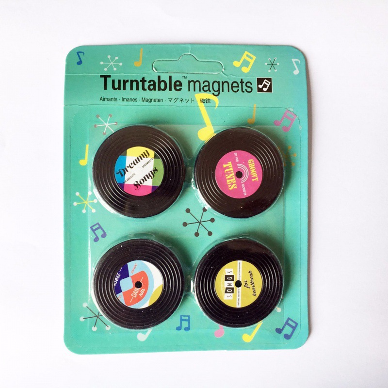 Nostalgic cassette record magnet set, decorative magnetic stickers, fridge magnets pic 3