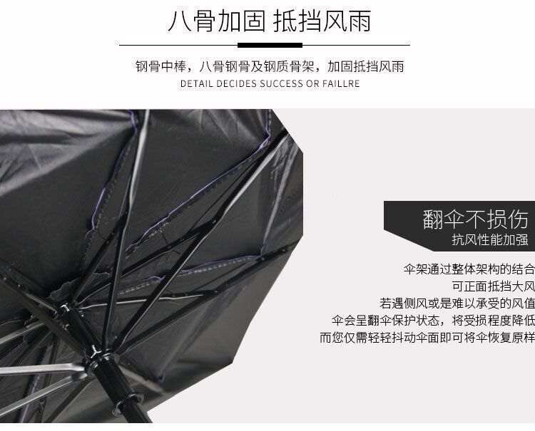 Wholesale of water-blooming umbrellas with logo printing, sun umbrellas, folding umbrellas, all-weather black rubber umbrellas, sun protection umbrellas and sunshade umbrellas pic 9