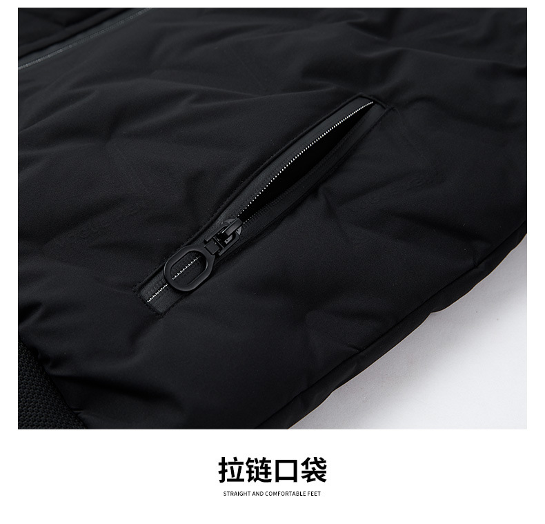男士羽绒服冬季保暖立领夹克棒球服2024新款鸭绒休闲帅气男装外套详情14