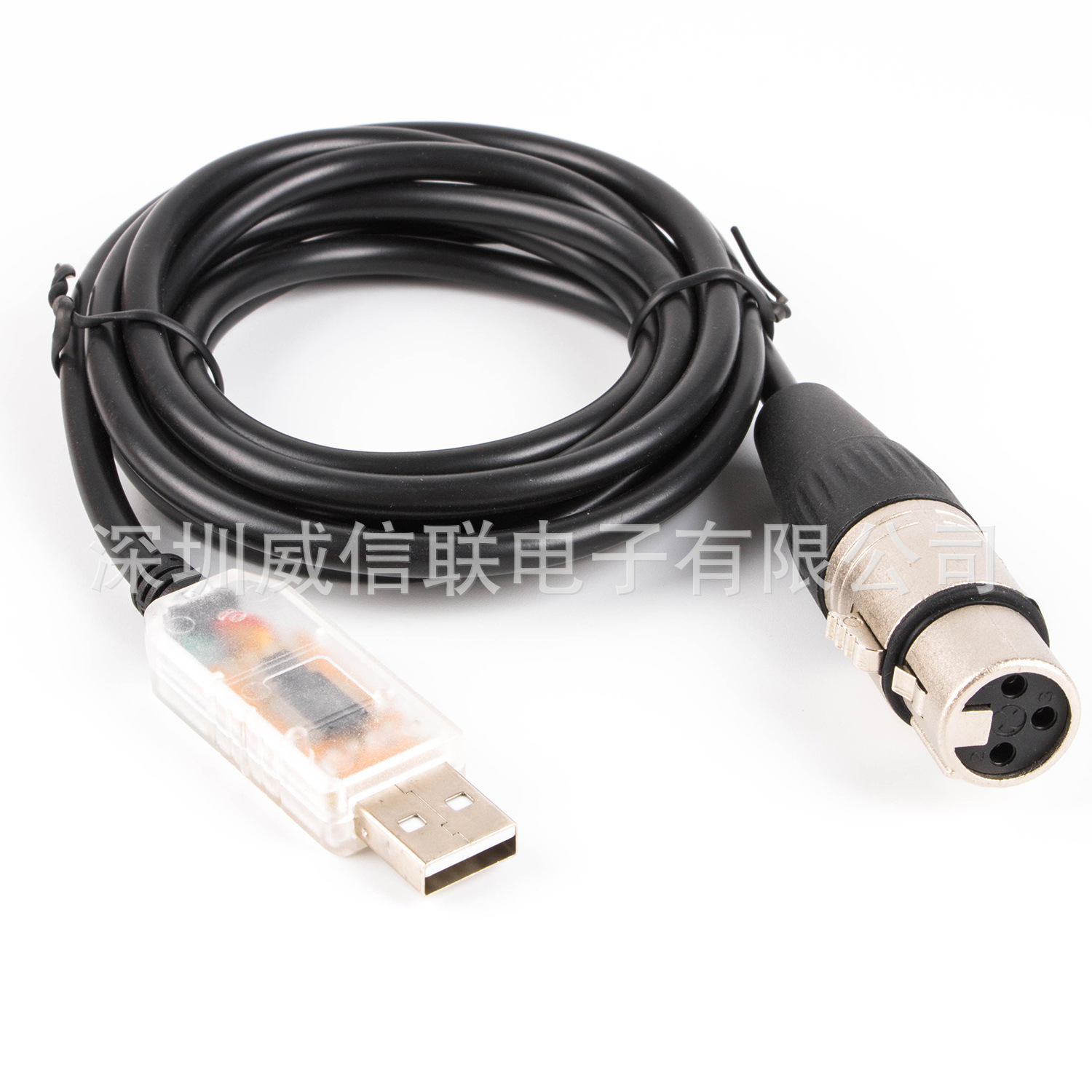FTDI USB to 485 module, XLR RS485 serial port data cable, QLC DMX512 stage lighting control cable pic 13