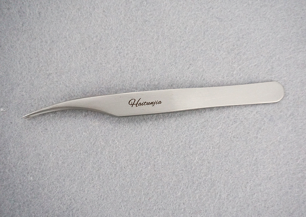 Genuine stainless steel Swiss eyelash extension false eyelash tweezers, Golden feather clips, dolphin clips, eyelash auxiliary tools pic 16