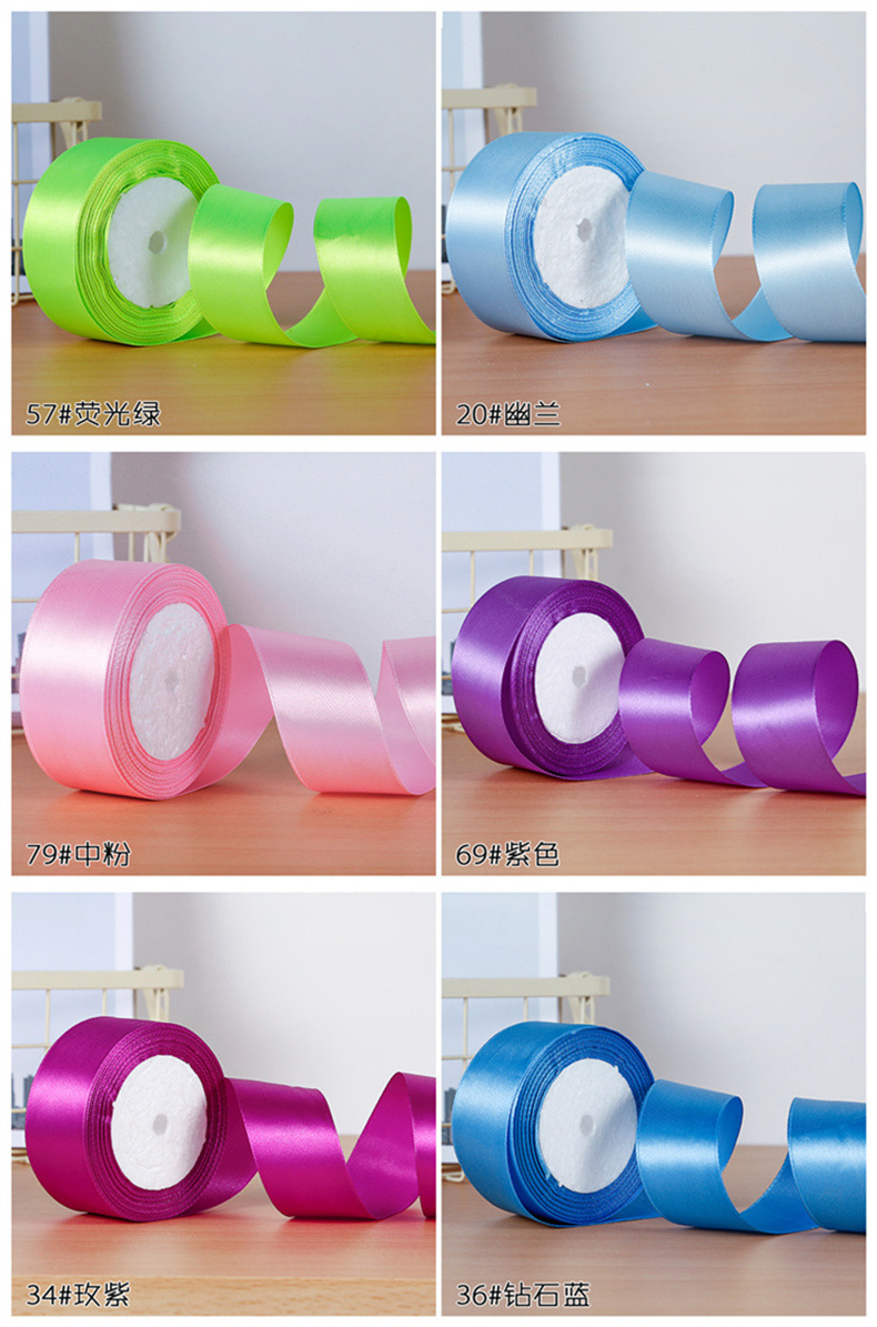 4cm satin ribbon handcrafted rose material packaging gift box decorative ribbons, ribbons, webbing ribbons wholesale pic 14