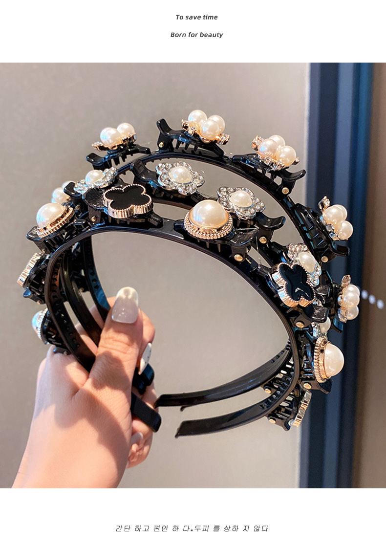 编发发箍2025年夏季新款网红夏季洗脸压发头箍碎发神器发卡头饰女详情9