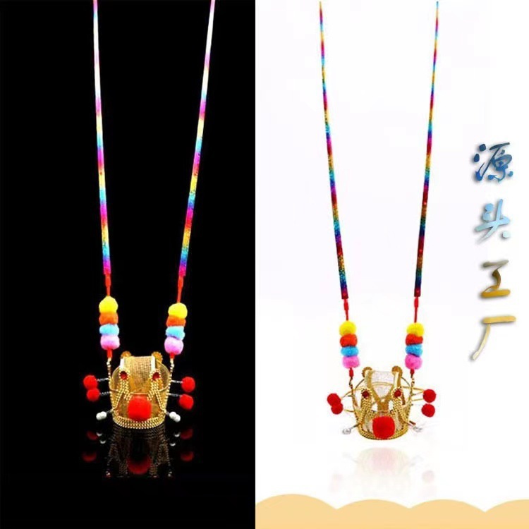 The new internet-famous luminous top scholar hat, Sun Wukong and Monkey King hat, electroplated luminous purple gold crown, is a bestseller at the street stalls in scenic spots pic 2