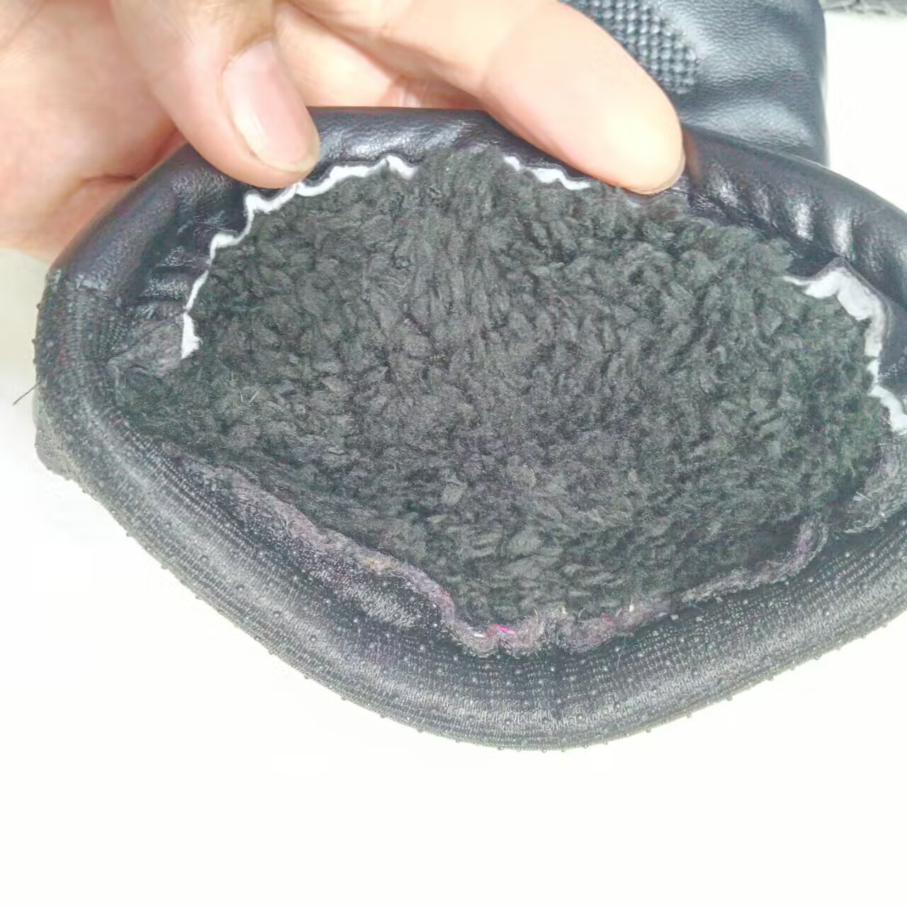 跨境加长摩托车保暖皮手套男士加厚加绒骑行防滑手套详情17