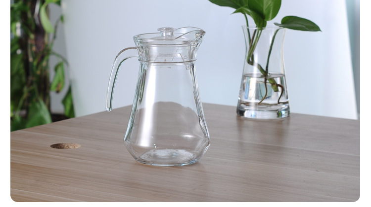 Free shipping, factory direct sales, glass-patterned transparent cold water kettle, octagonal kettle, vertical patterned cold water kettle, large capacity wholesale pic 7
