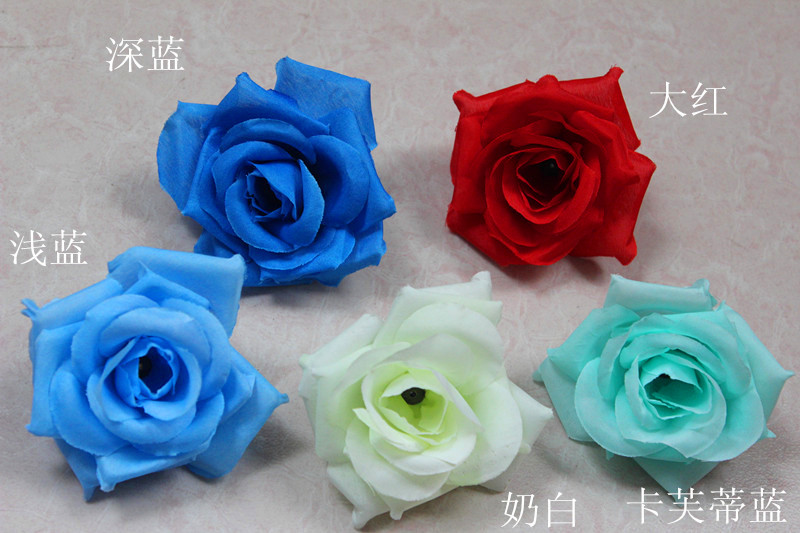 仿真花玫瑰花朵假花装饰仿真玫瑰花朵花球花墙插花花头材料绢花头详情66